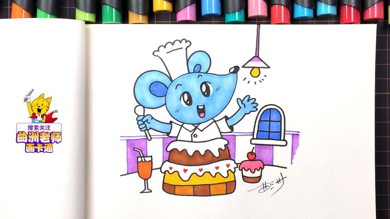 生肖动物简笔画：教你画出老鼠、牛、老虎和兔子