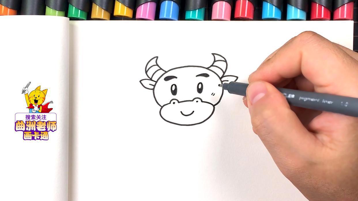 生肖动物简笔画：教你画出老鼠、牛、老虎和兔子