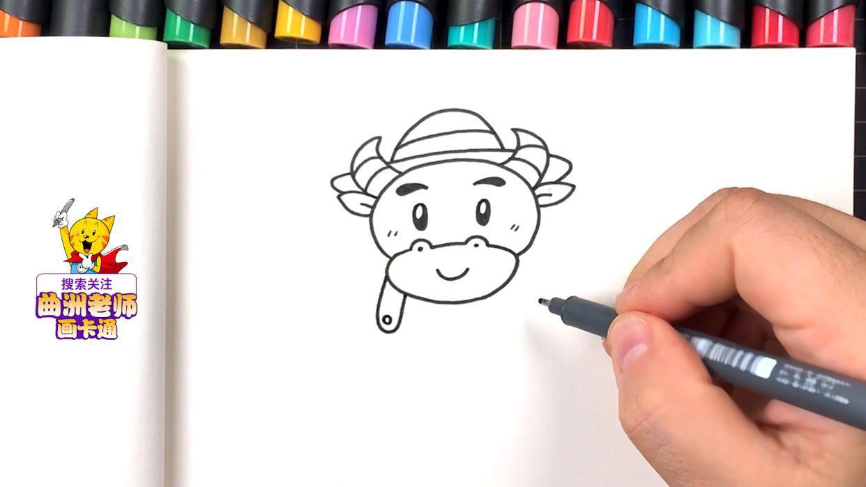 生肖动物简笔画：教你画出老鼠、牛、老虎和兔子