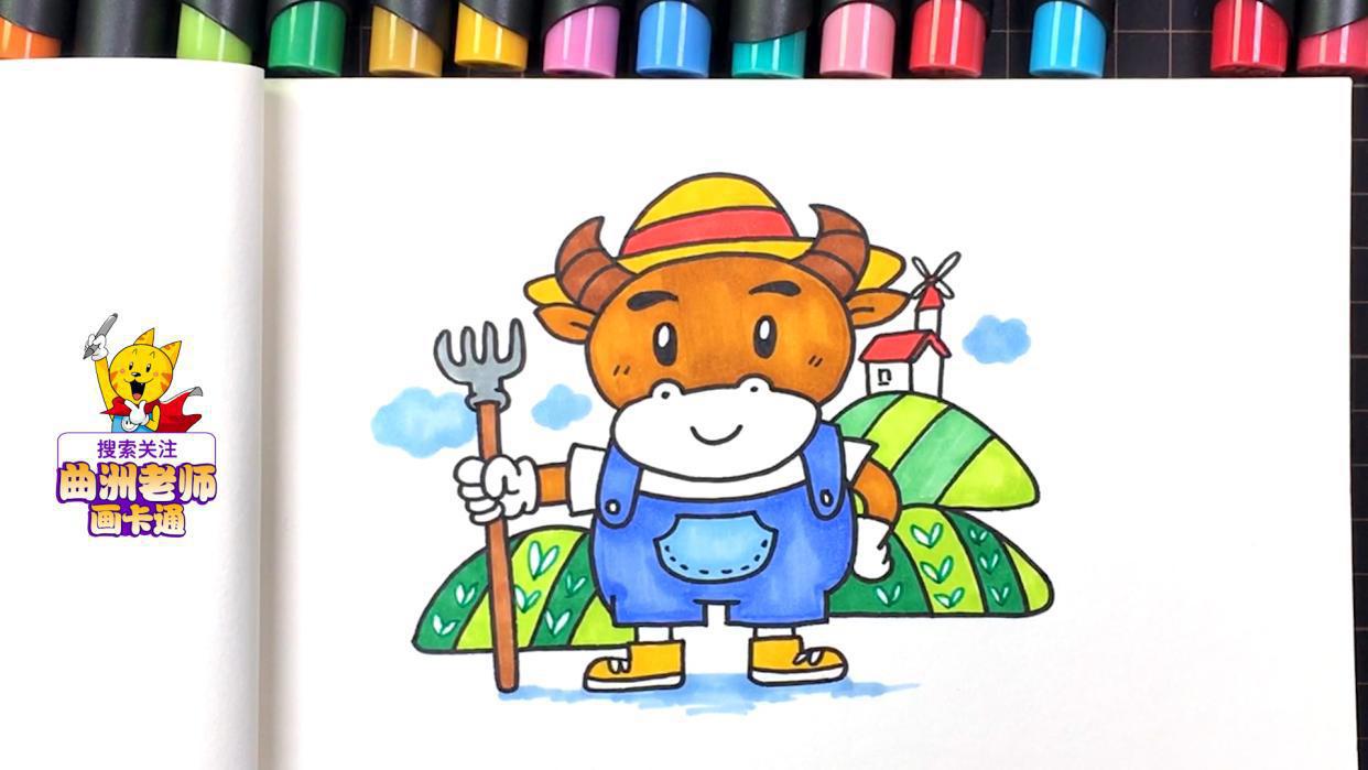 生肖动物简笔画：教你画出老鼠、牛、老虎和兔子