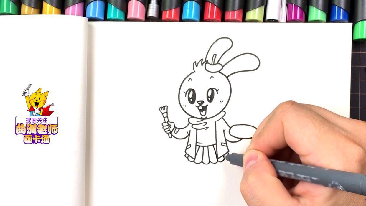 生肖动物简笔画：教你画出老鼠、牛、老虎和兔子