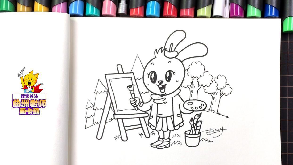 生肖动物简笔画：教你画出老鼠、牛、老虎和兔子