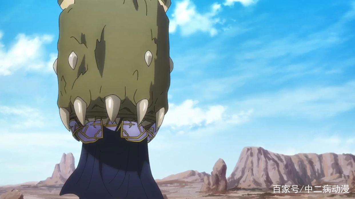 骸骨骑士大人：骨傲天单手挡住巨虫攻击，从它手里救下妹子