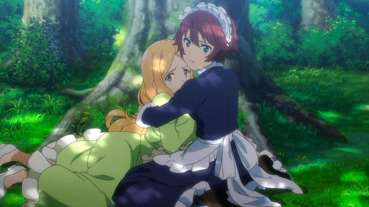 男主穿越异世界，开篇上演英雄救美，虽说有些套路，但动漫值得追