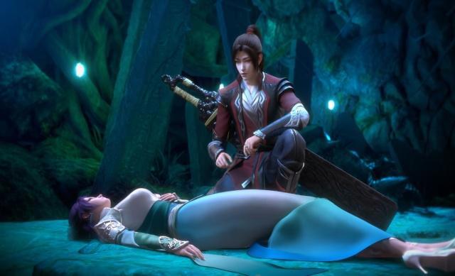 斗破苍穹特别篇：云韵与萧炎的山洞邂逅，注定让他们难以忘怀