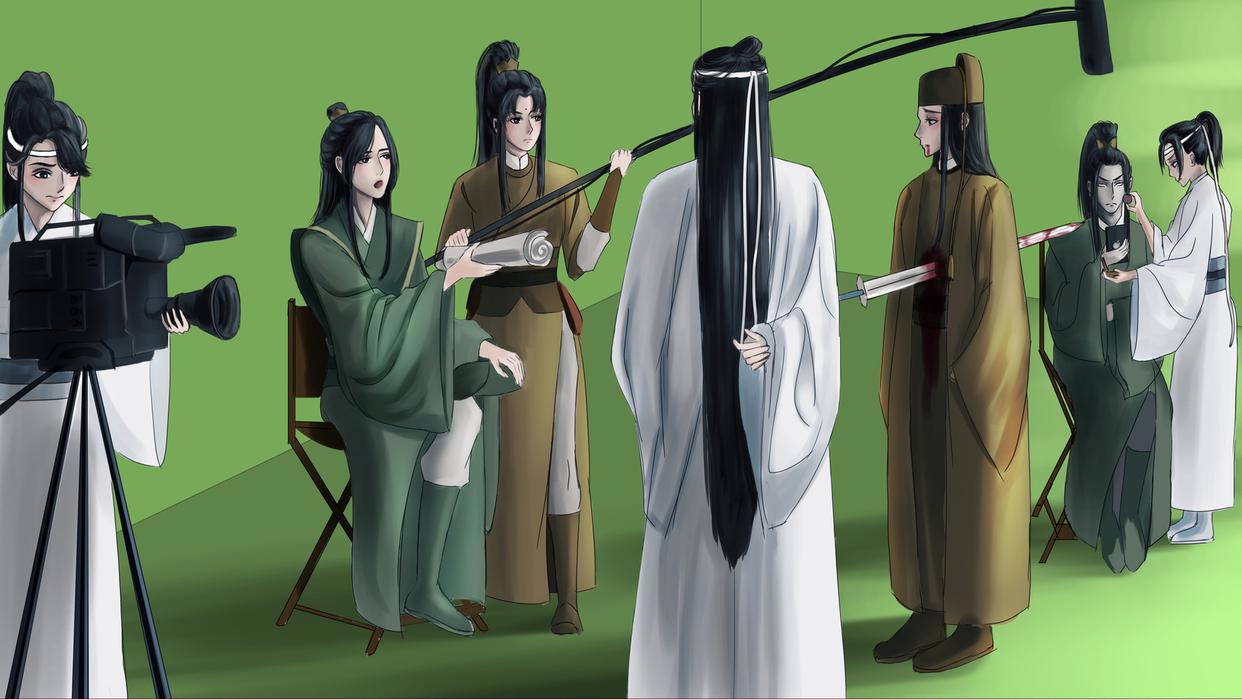 魔道漫画：聂导坐姿豪放，双杰合作拱白菜，蓝氏家规又增了一条