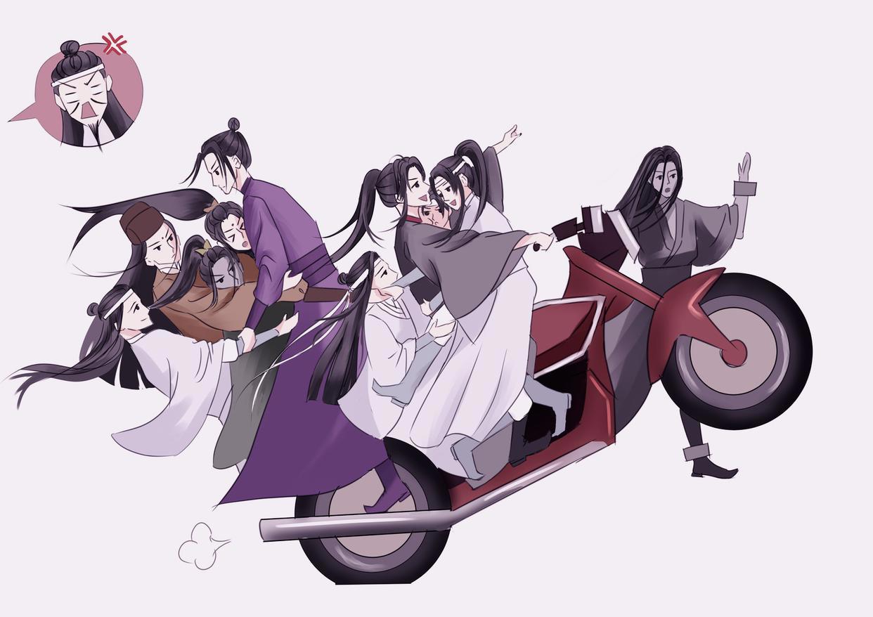 魔道漫画：聂导坐姿豪放，双杰合作拱白菜，蓝氏家规又增了一条