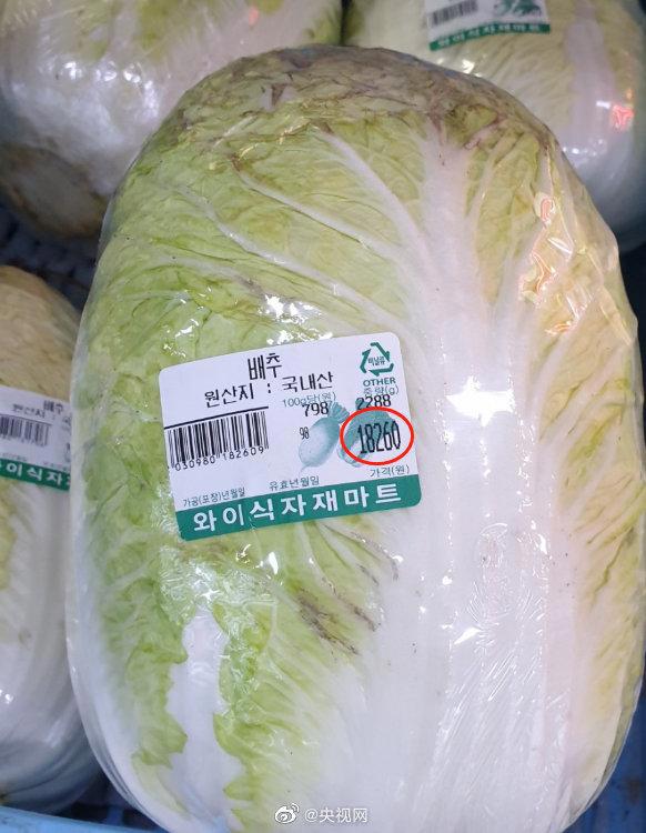 韩国大白菜涨价至62元一棵！韩媒：简直是吃钻石