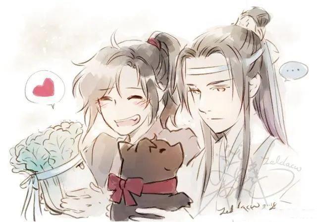 魔道祖师：蓝忘机成白菜，魏无羡变黑猪偷菜，蓝老头气得在后追