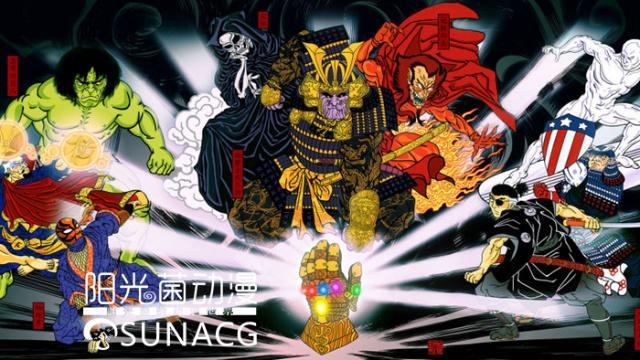 当漫威漫画中的超级英雄变为日式画风，网友：我已认不出谁是谁！