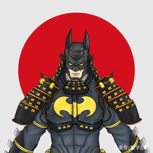 7张《忍者蝙蝠侠》的粉丝画作，浓浓的日本战国时代味道