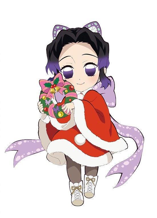 《鬼灭之刃》官方圣诞主题立绘，猪猪开启吃货模式，善逸又被吓哭