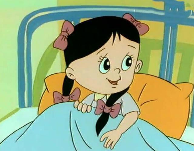 大头儿子小头爸爸中出现的小女孩造型，围裙妈妈小时候你见过吗？