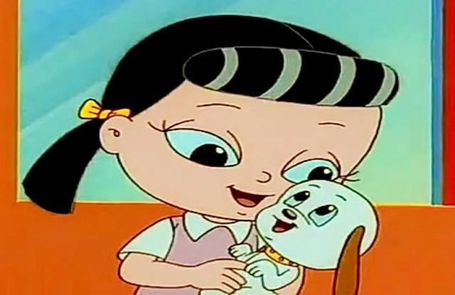 大头儿子小头爸爸中出现的小女孩造型，围裙妈妈小时候你见过吗？