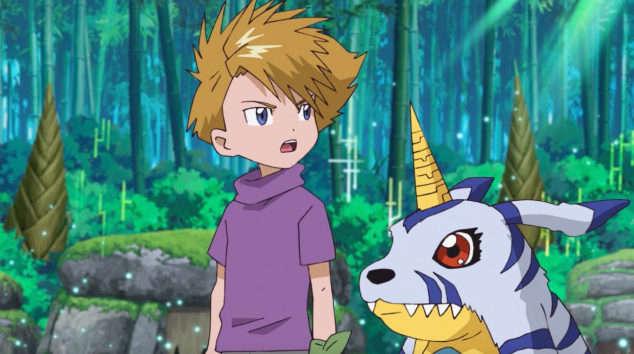 数码宝贝：加布兽进化偃月狼，辉二成长期登场