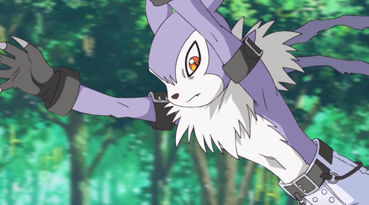 数码宝贝：加布兽进化偃月狼，辉二成长期登场