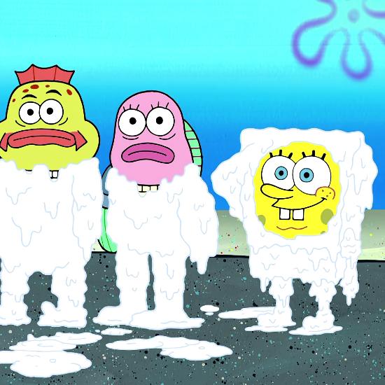 动漫海绵宝宝高清大图，棉球方块历险记，总有一张适合你