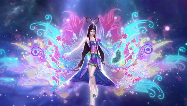 叶罗丽第八季：孔雀公主的女王造型曝光，长发及膝，摄人心魄