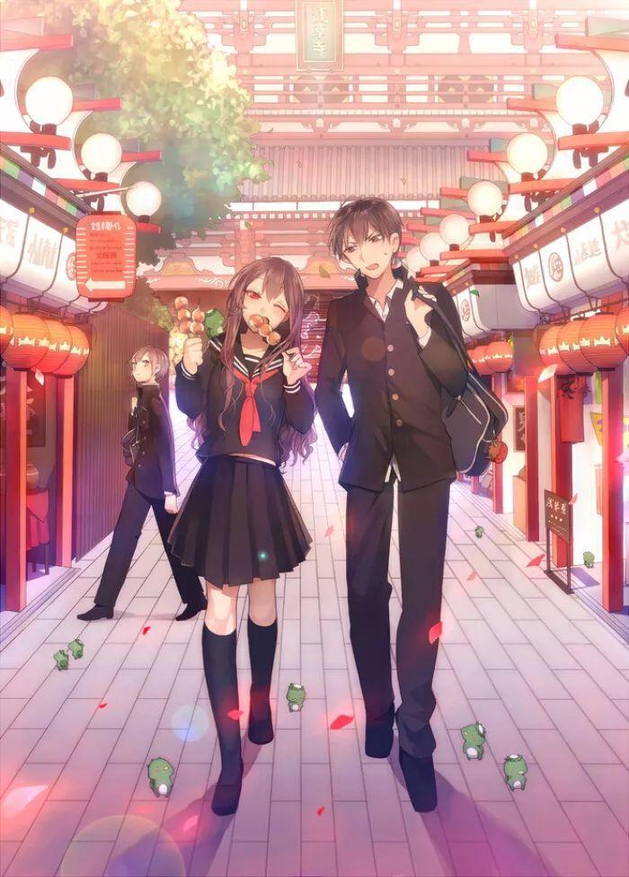 二次元动漫情侣爱情