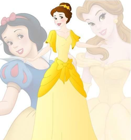 当迪士尼公主两两结合成一位新公主，白雪和贝儿公主的结合毁了