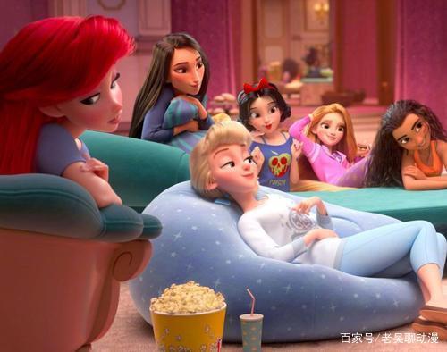 迪士尼公主穿越到现代，白雪公主成清纯少女，贝儿公主变校园女神