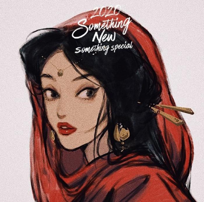 迪士尼公主穿上汉服，贝儿一身华服很可爱，爱丽儿的扇子很有特色