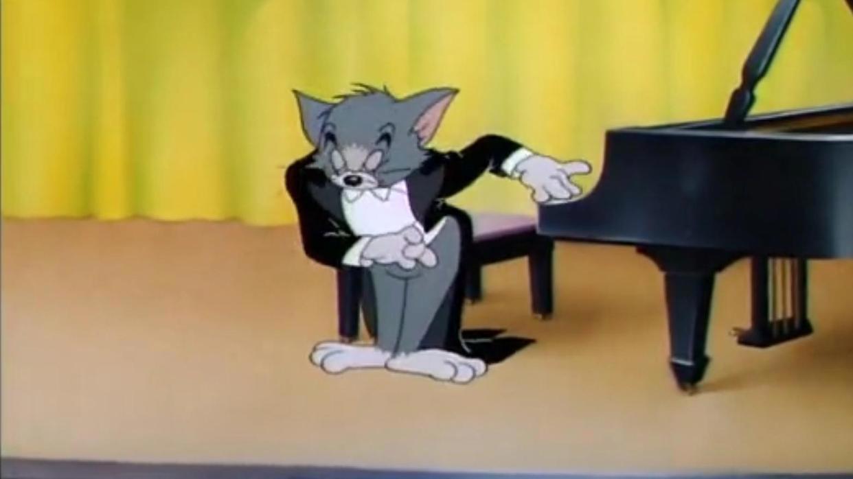 猫和老鼠：猫的协奏曲完美卡点，也是荣获奥斯卡金像奖的集数之一