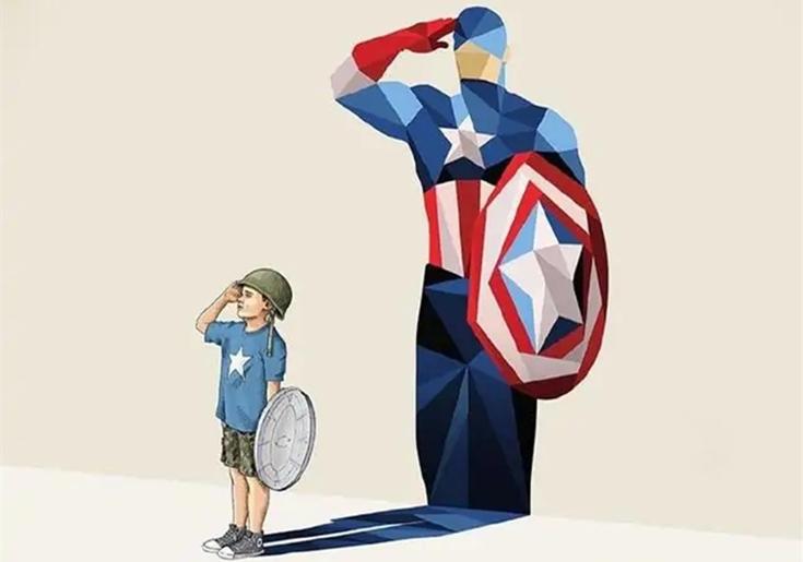 每个孩子都有英雄梦，当漫威英雄化身影子时，小男孩成为蜘蛛侠