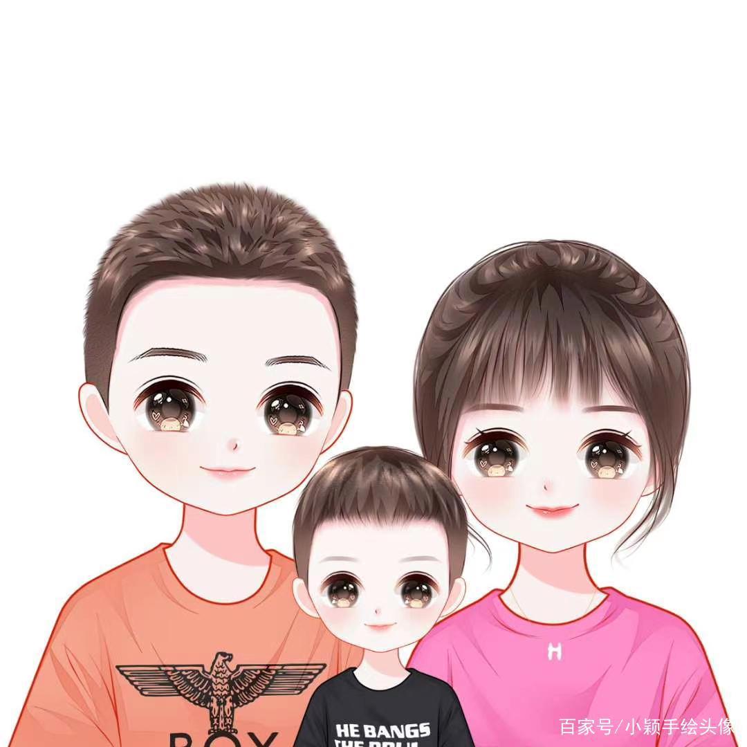 动漫头像，每个家庭都要有的动漫形象，简单又温馨