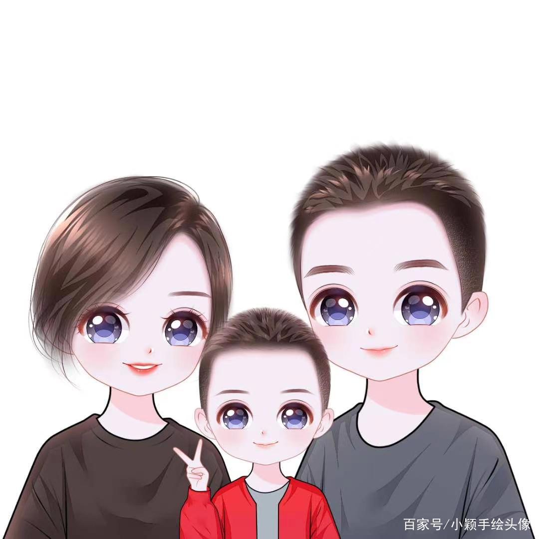动漫头像，每个家庭都要有的动漫形象，简单又温馨