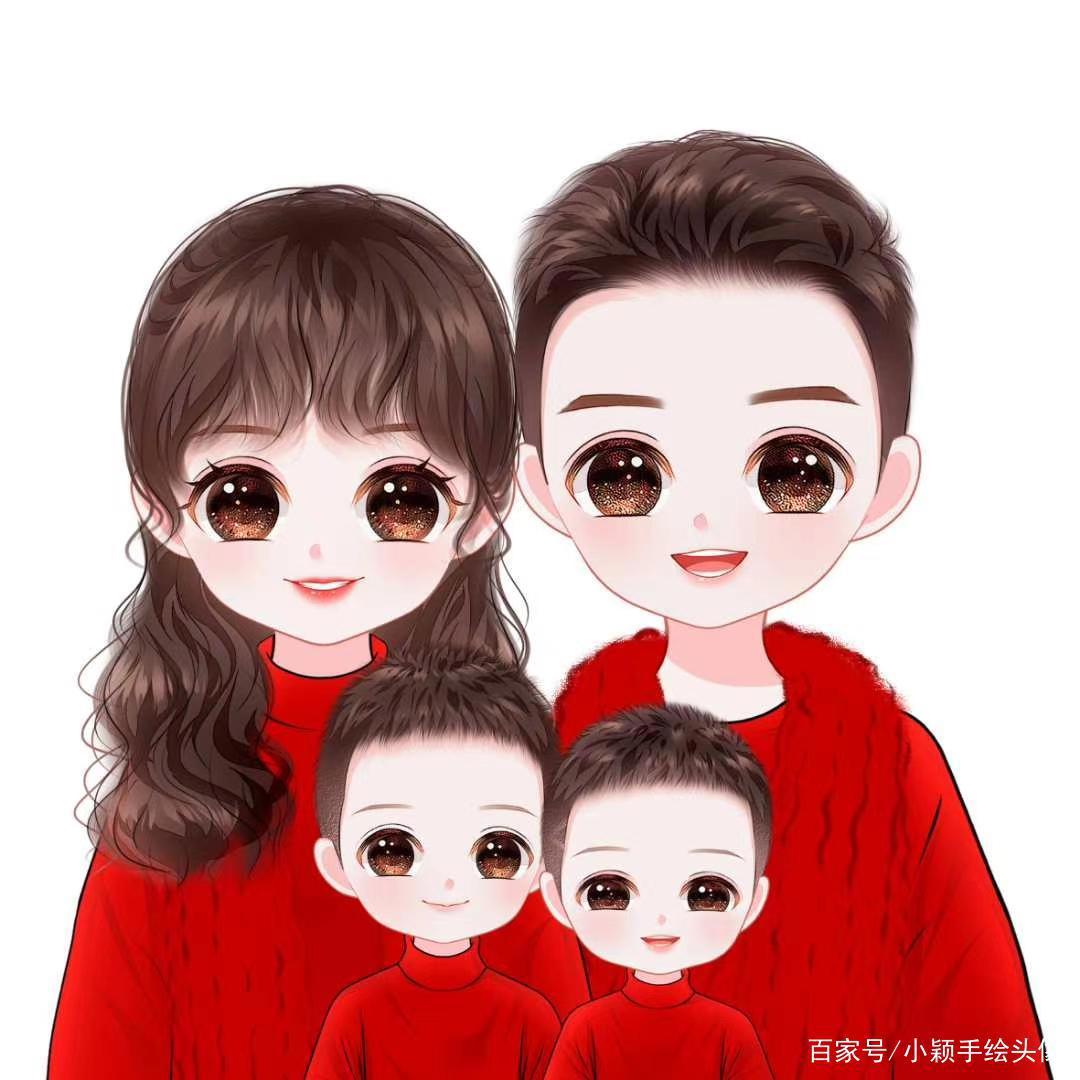 动漫头像，每个家庭都要有的动漫形象，简单又温馨