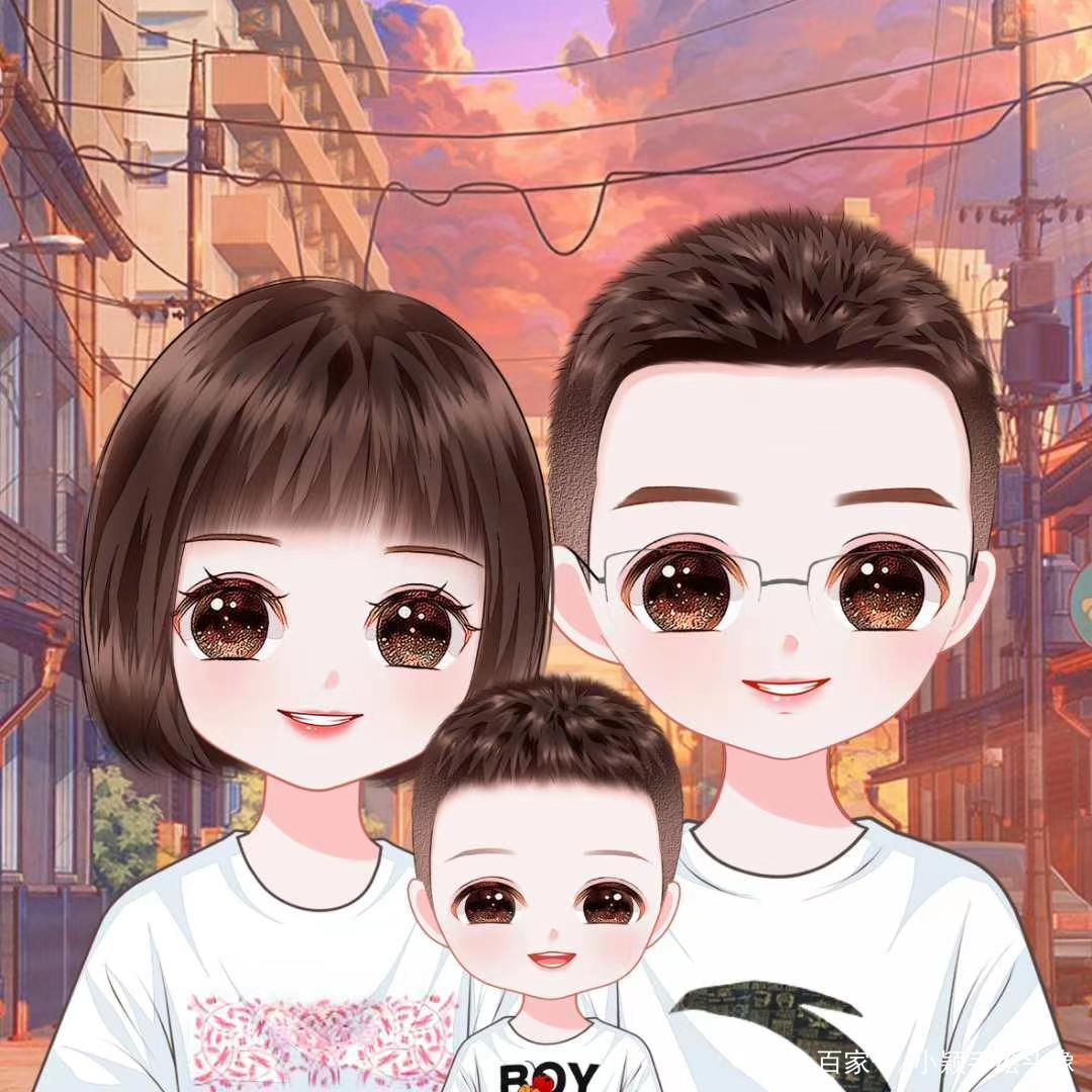 动漫头像，每个家庭都要有的动漫形象，简单又温馨