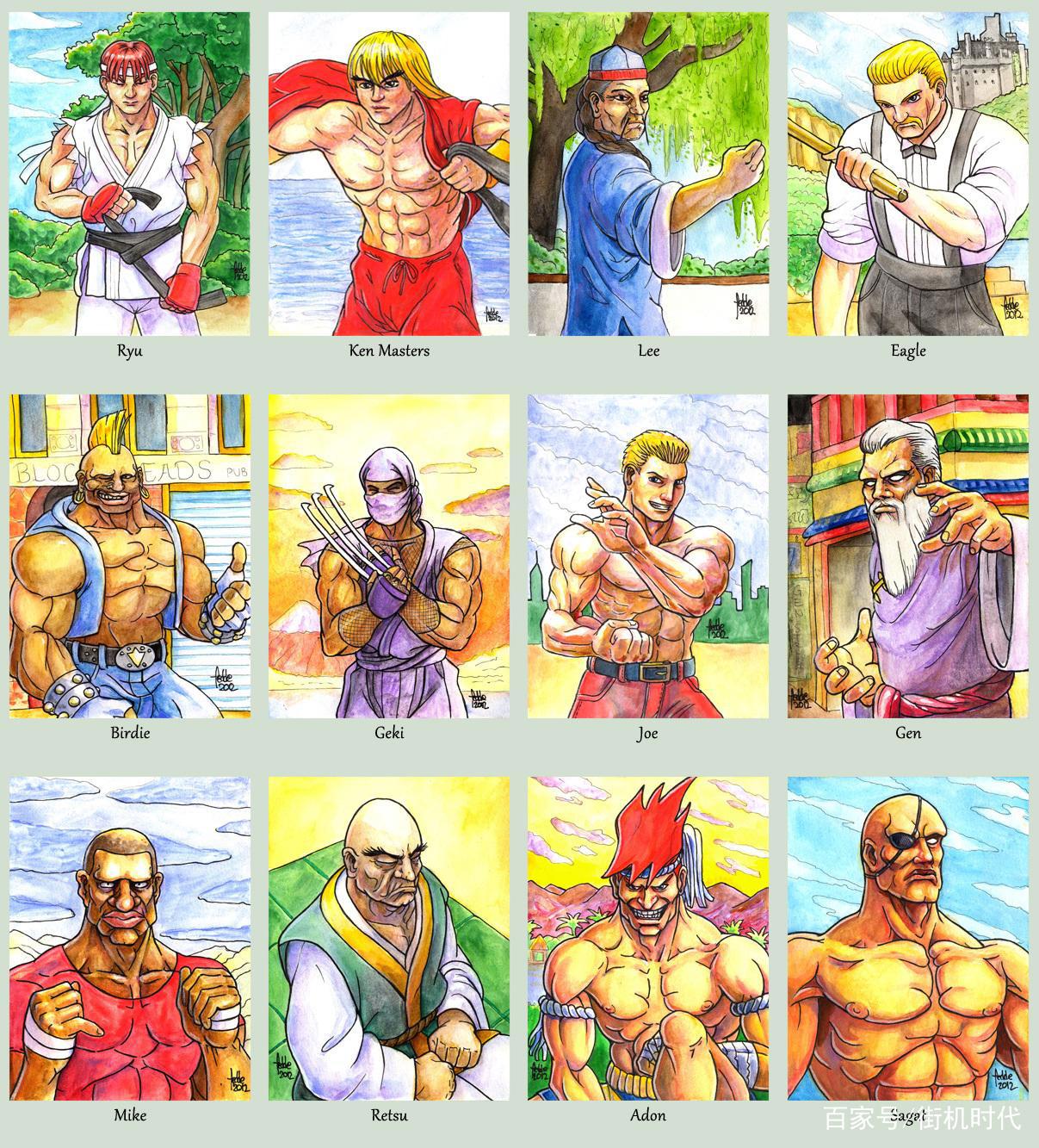 《街霸》元祖角色多年来的形象变迁，哪些人物的变化让你接受不了