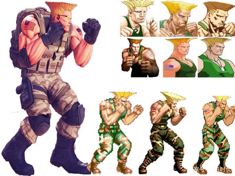 《街霸》元祖角色多年来的形象变迁，哪些人物的变化让你接受不了