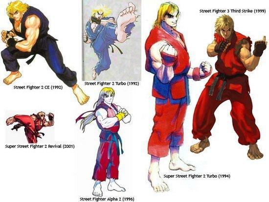 《街霸》元祖角色多年来的形象变迁，哪些人物的变化让你接受不了
