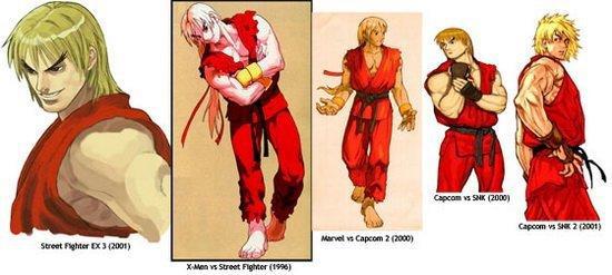 《街霸》元祖角色多年来的形象变迁，哪些人物的变化让你接受不了