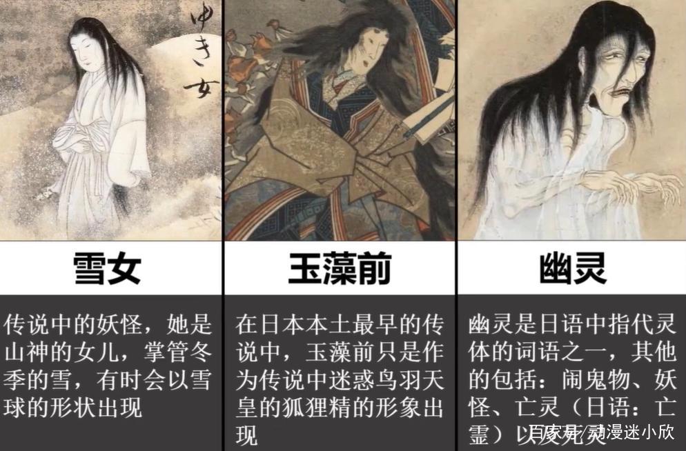 日本民间传说中的妖怪，除了雪女、河童，你们还知道哪些？
