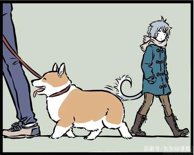 搞笑漫画：萌犬与变态之间仅一线之隔