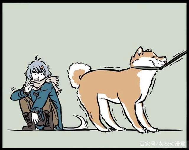 搞笑漫画：萌犬与变态之间仅一线之隔