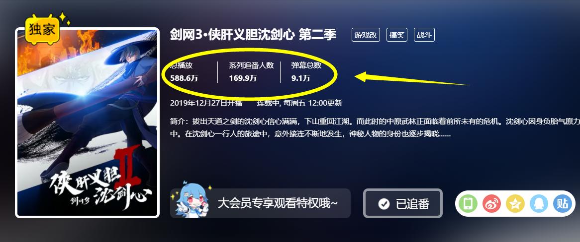 《沈剑心》第一季9.8高分，第二季继续高口碑，网友：有內味儿了