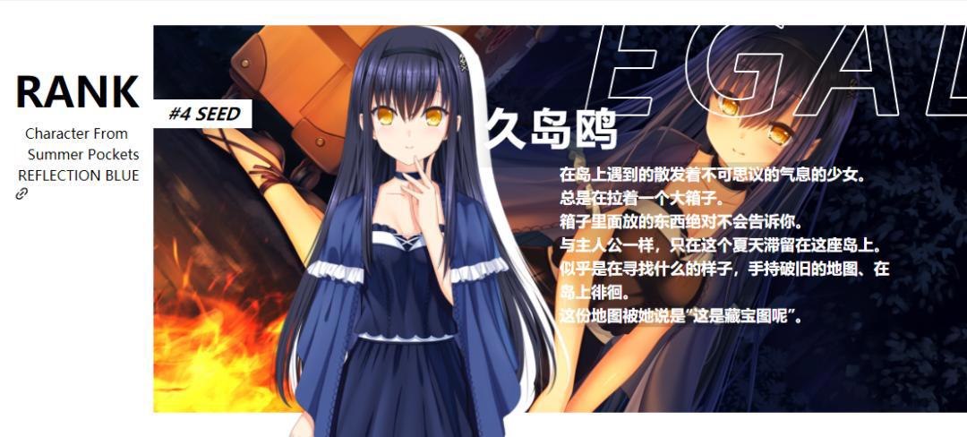 国内网友投票选出galgame最佳女主角，前十名你都认识谁