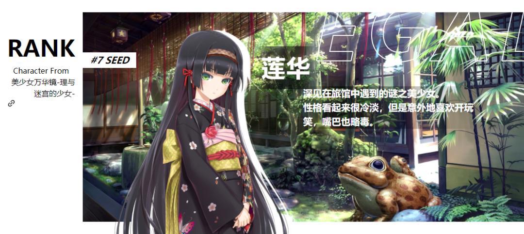 国内网友投票选出galgame最佳女主角，前十名你都认识谁