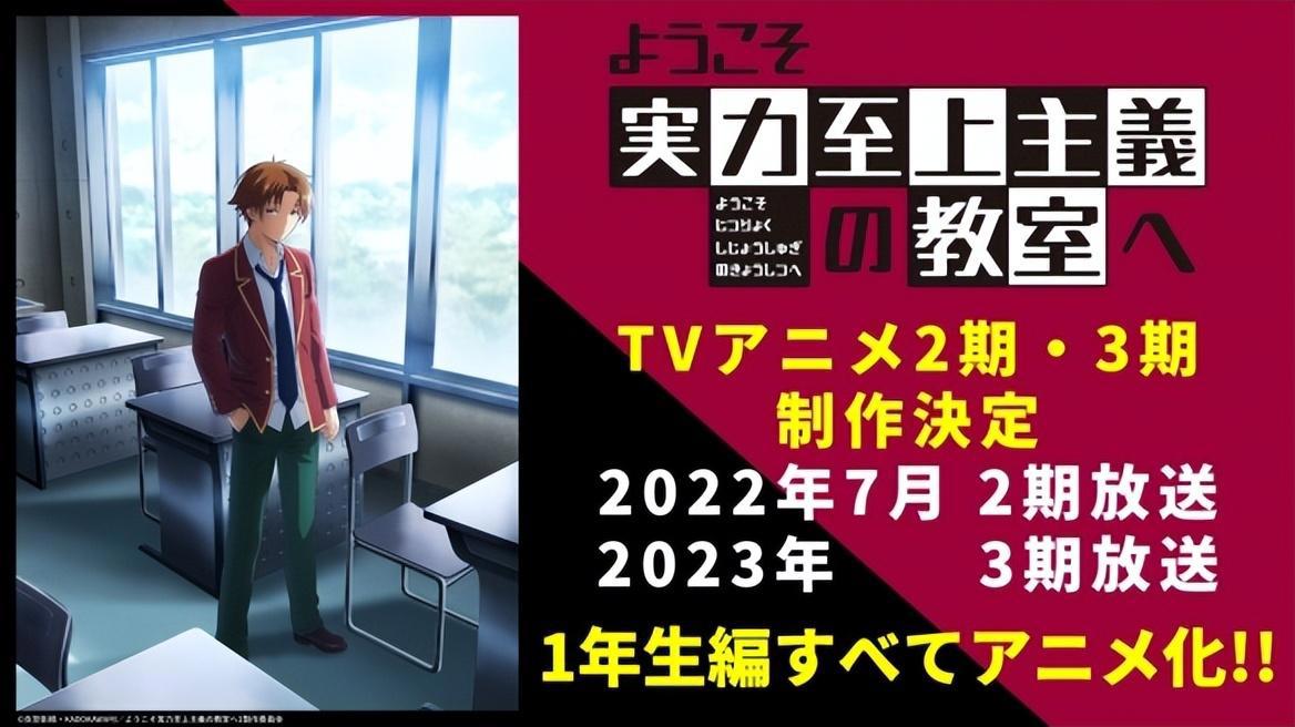 最强7月番实力至上主义教室第二季，路哥霸气归来，女主也换了