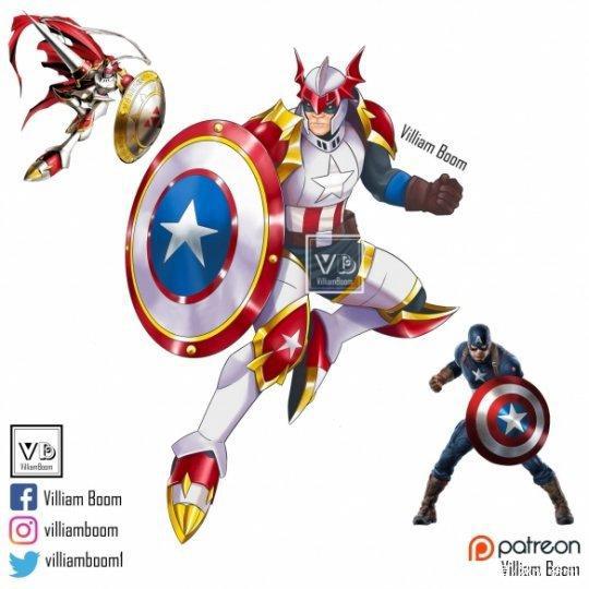 经典日漫角色与美漫超级英雄跨界融合，创意十足画风奇妙