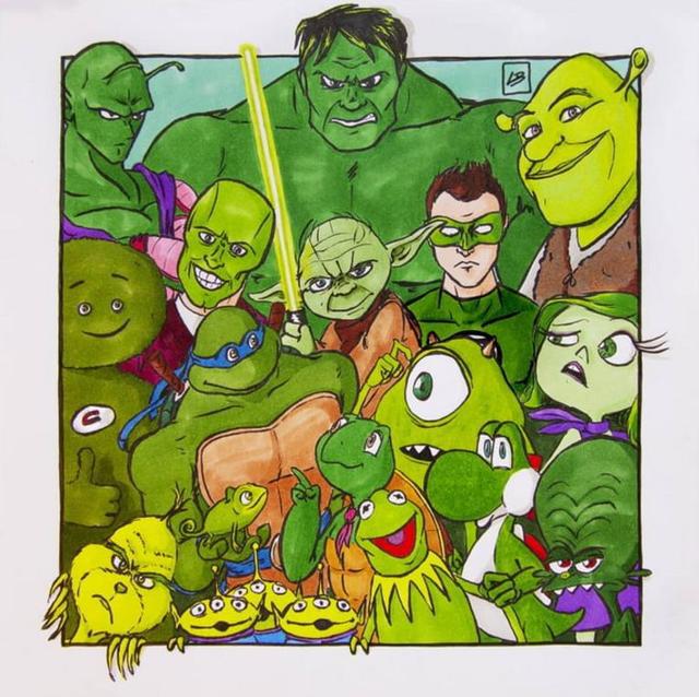 将动漫中的英雄按照颜色分类，你能认出哪几个呢？这也太有趣了些