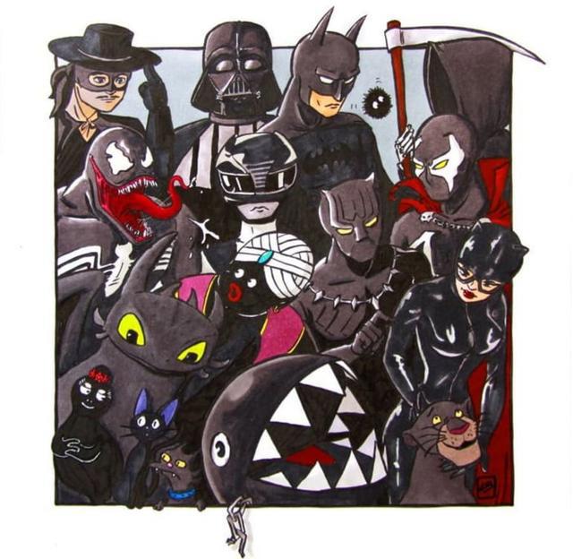 将动漫中的英雄按照颜色分类，你能认出哪几个呢？这也太有趣了些