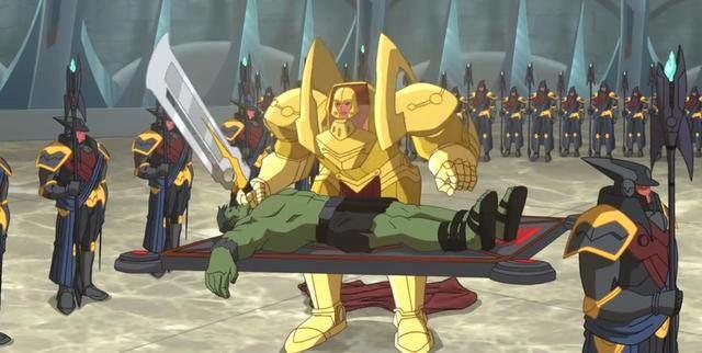 《星球绿巨人》绿巨人被送到陌生星球当救世主，还泡了个妹子！