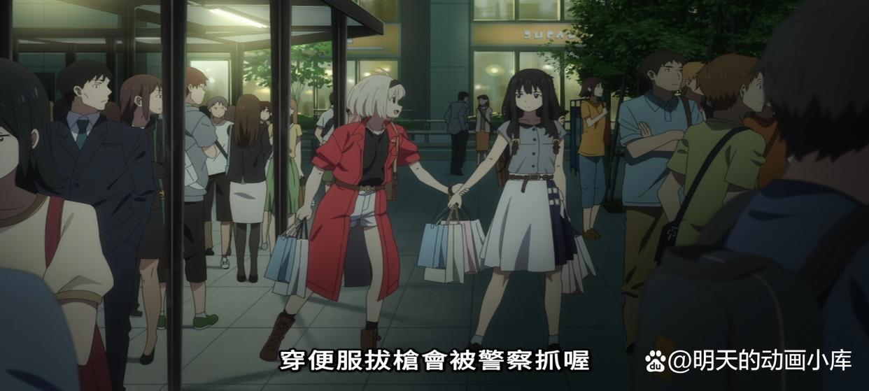 莉可丽丝第4话：泷奈直呼太可爱了！和泷奈一起去逛街了