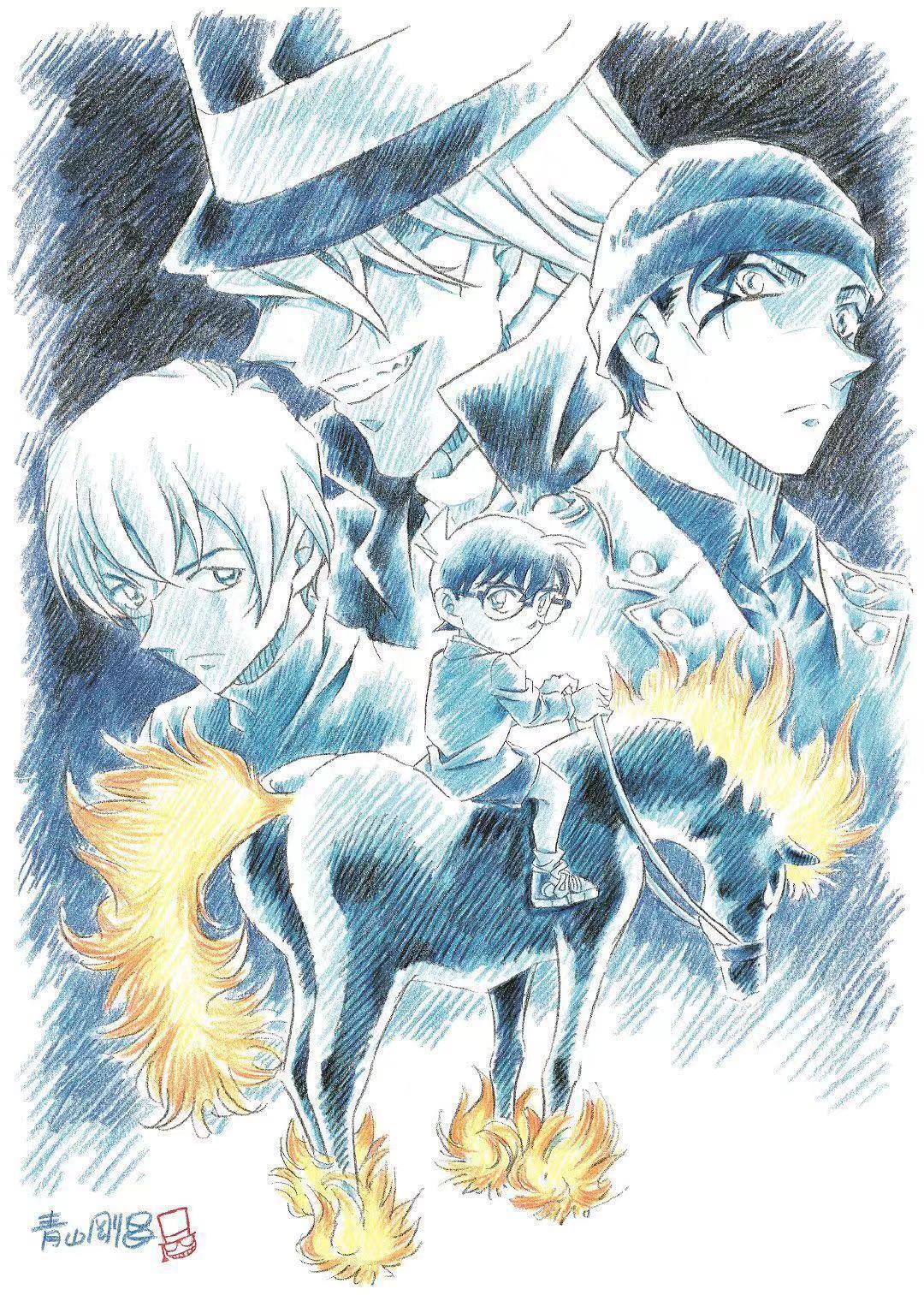 柯南：《纯黑的噩梦》即将在电影频道播出，赤安摩天轮打架上央视