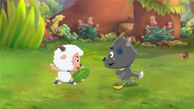 《喜洋洋与灰太狼之羊年喜洋洋》里，喜洋洋懒洋洋的友谊让人羡慕